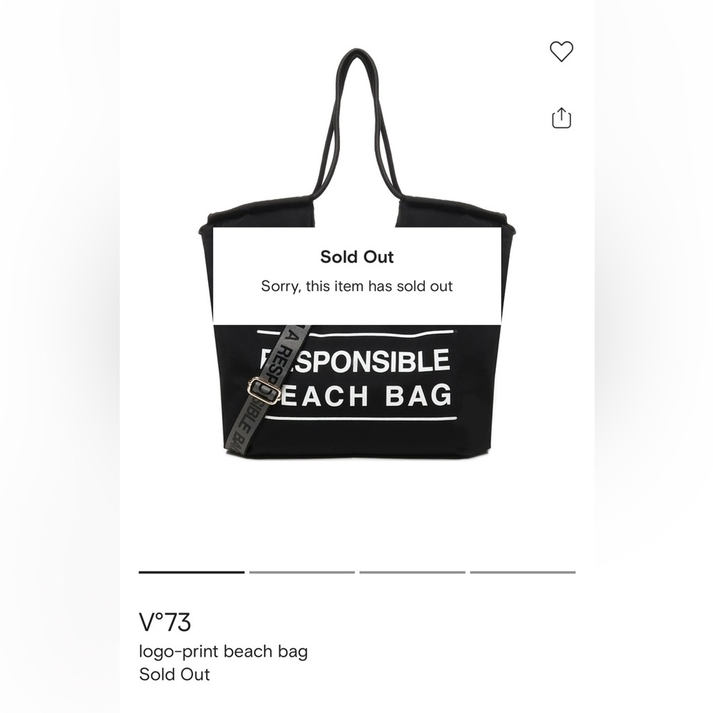 V73 BEACH BAG BLACK - Picture 6 of 10